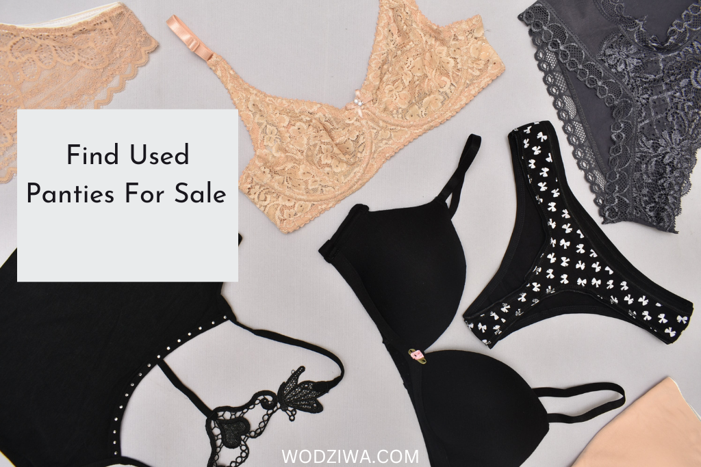 image illustrating display of used panties on a website, illustraing the best places to find used panties for sale